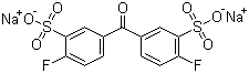 3,3'-二磺酸化-4,4'-二氟二苯甲酮二钠盐分子结构 (CAS 210531-45-6)