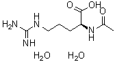 N2-乙酰基-L-精氨酸二水合物分子结构 (CAS 210545-23-6)