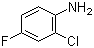 2-氯-4-氟苯胺分子结构 (CAS 2106-02-7)