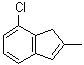 4-氯-2-甲基-1H-茚分子结构 (CAS 210628-07-2)