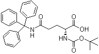 N2-[(1,1-Dimethylethoxy)carbonyl]-N-(triphenylmethyl)-D-glutamine molecular structure (CAS 210750-95-1)