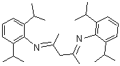 2,4-双(2,6-二异丙基苯基亚氨基)戊烷分子结构 (CAS 210832-39-6)