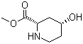 (2S,4R)-4-羟基-2-哌啶羧酸甲酯分子结构 (CAS 211058-80-9)