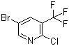 5-溴-2-氯-3-(三氟甲基)吡啶分子结构 (CAS 211122-40-6)