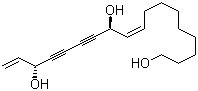 9,17-十八碳二烯-12,14-二炔-1,11,16-三醇分子结构 (CAS 211238-60-7)