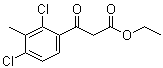 2,4-二氯-3-甲基-beta-氧代苯丙酸乙酯分子结构 (CAS 211576-36-2)
