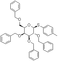 4-甲基苯基 2,3,4,6-四-O-(苯基甲基)-1-硫代-beta-D-吡喃半乳糖苷分子结构 (CAS 211678-08-9)