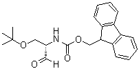 [(1S)-2-叔丁氧基-1-甲酰基乙基]氨基甲酸芴甲基酯分子结构 (CAS 211929-87-2)