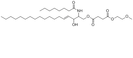 C8聚乙二醇2神经酰胺分子结构 (CAS 212116-76-2)