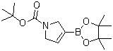 1-叔丁氧羰基-2,5-二氢-1H-吡咯-3-硼酸频哪醇酯分子结构 (CAS 212127-83-8)
