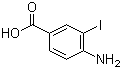 4-氨基-3-碘苯甲酸分子结构 (CAS 2122-63-6)