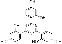 2,4,6-三(2,4-二羟基苯基)-1,3,5-三嗪分子结构 (CAS 2125-23-7)