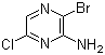 3-Bromo-6-chloro-2-pyrazinamine molecular structure (CAS 212779-21-0)