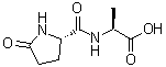 5-氧代-L-脯氨酰-L-丙氨酸分子结构 (CAS 21282-08-6)