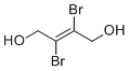 反式-2,3-二溴-2-丁烯-1,4-二醇分子结构 (CAS 21285-46-1)