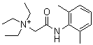 2-[(2,6-二甲基苯基)氨基]-N,N,N-三乙基-2-氧代乙铵分子结构 (CAS 21306-56-9)