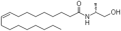 结构式 CAS# 213182-22-0, (Z)-(R)-N-((2-羟基-1-甲基)乙基)-9-烯十八酰胺