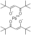 双(2,2,6,6,-四甲基-3,5-庚二酮酸)铅分子结构 (CAS 21319-43-7)