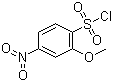 2-甲氧基-4-硝基苯磺酰氯分子结构 (CAS 21320-91-2)