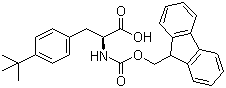 Fmoc-4-tert-butyl-L-phenylalanine molecular structure (CAS 213383-02-9)