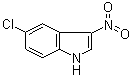 5-氯-3-硝基-1H-吲哚分子结构 (CAS 213542-01-9)