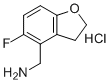 (5-Fluoro-2,3-dihydrobenzofuran-4-yl)methanamine hydrochloride molecular structure (CAS 2135600-87-0)
