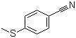 4-甲硫基苯甲腈分子结构 (CAS 21382-98-9)