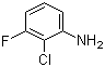 2-氯-3-氟苯胺分子结构 (CAS 21397-08-0)