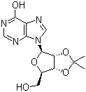 2',3'-O-异丙叉肌苷分子结构 (CAS 2140-11-6)