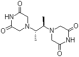 meso-2,3-Bis(3,5-dioxopiperazine-1-yl)butane molecular structure (CAS 21416-88-6)