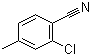 2-氯-4-甲基苯腈分子结构 (CAS 21423-84-7)