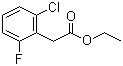 结构式 CAS# 214262-85-8, 2-氯-6-氟苯乙酸乙酯
