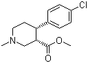 (3S,4S)-4-(4-氯苯基)-1-甲基-3-哌啶羧酸甲酯分子结构 (CAS 214335-16-7)