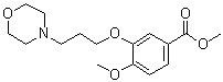 4-Methoxy-3-(3-(morpholin-4-yl)propoxy)benzoic acid methyl ester molecular structure (CAS 214472-17-0)