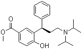 3-[(1R)-3-[双(1-甲基乙基)氨基]-1-苯基丙基]-4-羟基苯甲酸甲酯分子结构 (CAS 214601-17-9)