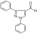 1,3-二苯-1H-吡唑-4-甲醛分子结构 (CAS 21487-45-6)