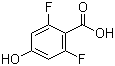 2,6-二氟-4-羟基苯甲酸分子结构 (CAS 214917-68-7)
