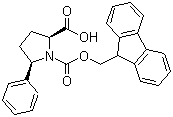 N-芴甲氧羰基-(2S,5R)-5-苯基吡咯烷-2-羧酸分子结构 (CAS 215190-21-9)
