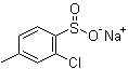 2-氯-4-甲基苯亚磺酸钠盐分子结构 (CAS 215252-42-9)