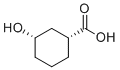 (1r,3s)-3-羟基环己烷-1-羧酸分子结构 (CAS 21531-44-2)