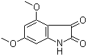 4,6-二甲氧基-2,3-二氧代吲哚啉分子结构 (CAS 21544-81-0)