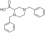 1,4-Dibenzylpiperazine-2-carboxylic acid molecular structure (CAS 215597-67-4)