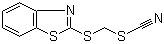 2-(硫氰酸甲基巯基)苯并噻唑分子结构 (CAS 21564-17-0)