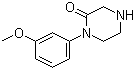 1-(3-甲氧基苯基)哌嗪-2-酮分子结构 (CAS 215649-80-2)