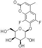 6,8-二氟-4-甲基伞形酮 beta-D-吡喃半乳糖苷分子结构 (CAS 215868-26-1)