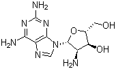 2,2'-二氨基-2'-脱氧腺苷分子结构 (CAS 215943-79-6)