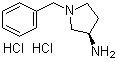 (3R)-1-苄基-3-吡咯烷胺二盐酸盐分子结构 (CAS 215947-36-7)
