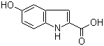 5-羟基吲哚-2-甲酸分子结构 (CAS 21598-06-1)