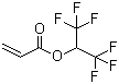 structure of CAS# 2160-89-6, 1,1,1,3,3,3-Hexafluoroisopropyl acrylate;2,2,2-Trifluoro-1-(trifluoromethyl)ethyl acrylate