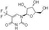 5-(三氟甲基)尿苷分子结构 (CAS 21618-67-7)